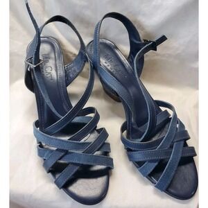 Mr. Cat Leather Women's Strappy Sandals Size 9* USA Size 38 Brazil EUC